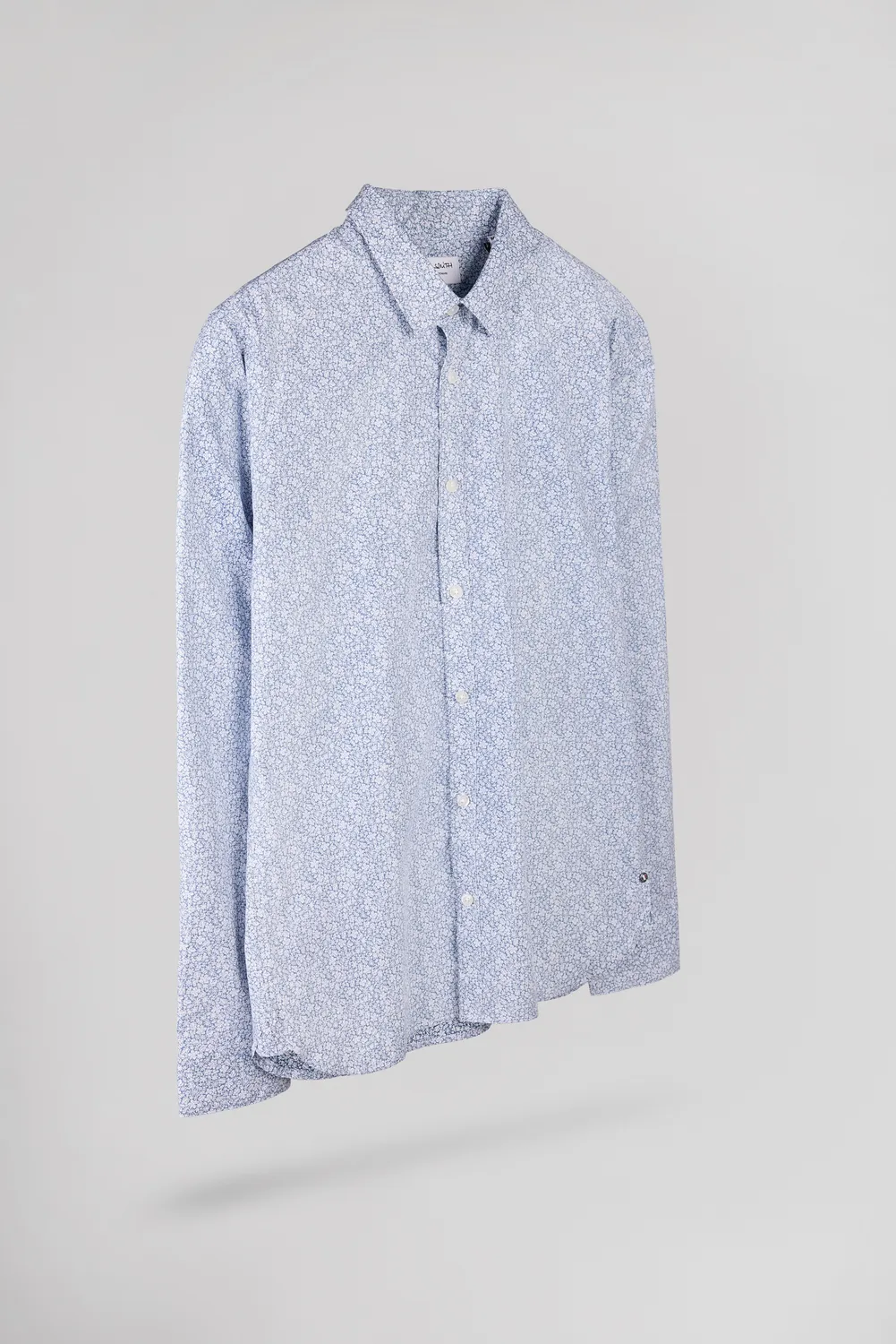Teddy Smith Carton ML Dark Navy Floral camicia uomo slim