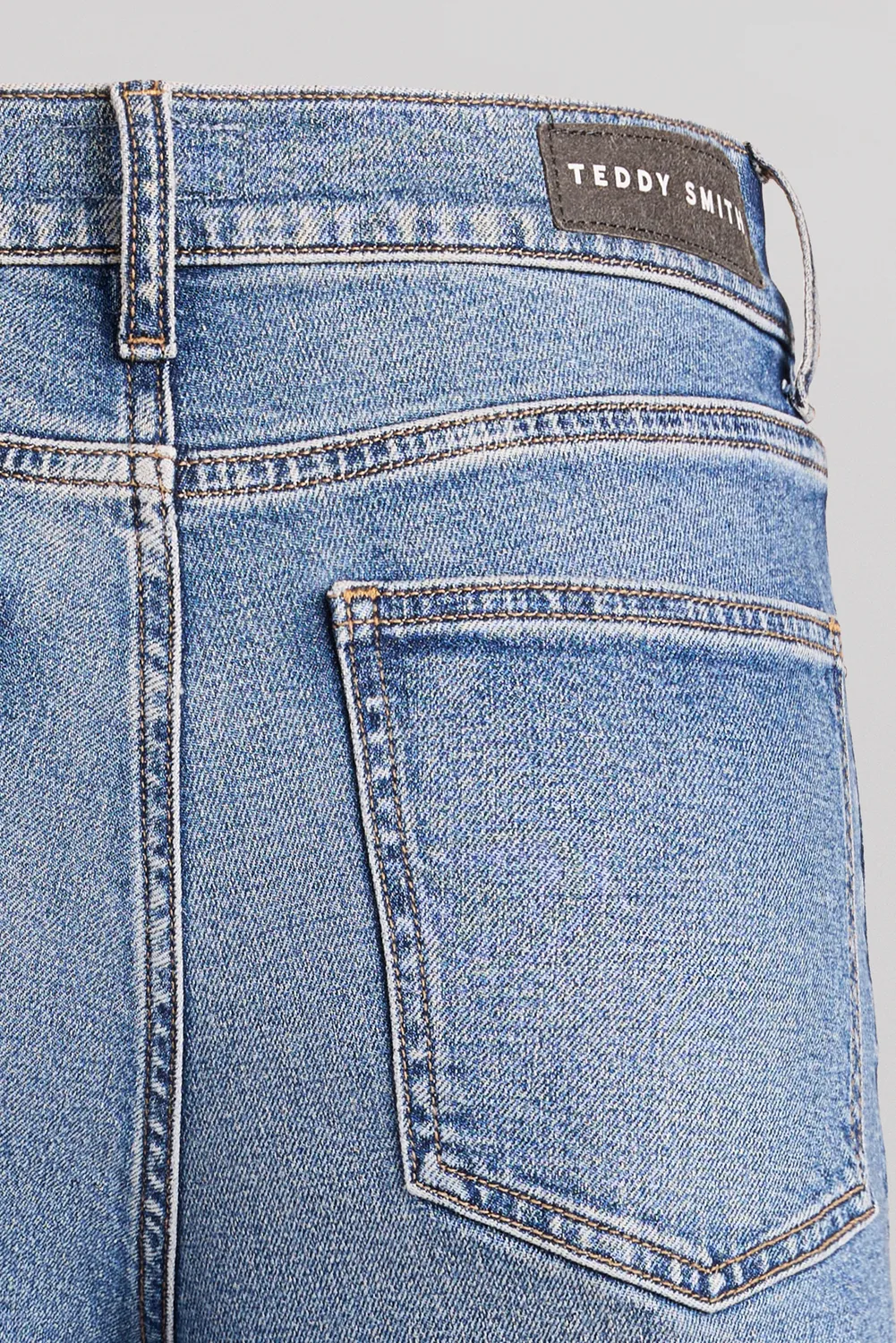 Teddy Smith P-Ginger Straight jeans dritti vintage indigo donna