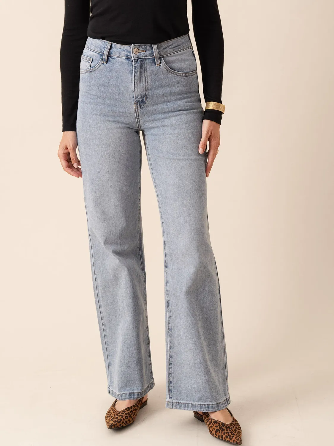 Oraije Gabriel jeans wide azzurro chiarissimo