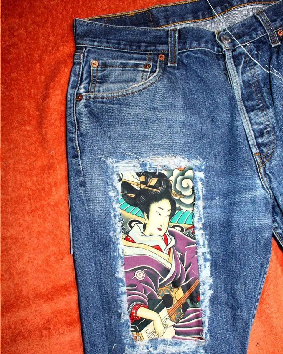 Never Say Never Levi's Vintage Jeans Geisha Serpente
