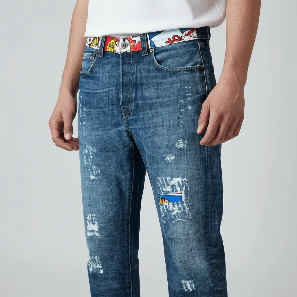 Levi’s Vintage Fumetti jeans tessuto vignette