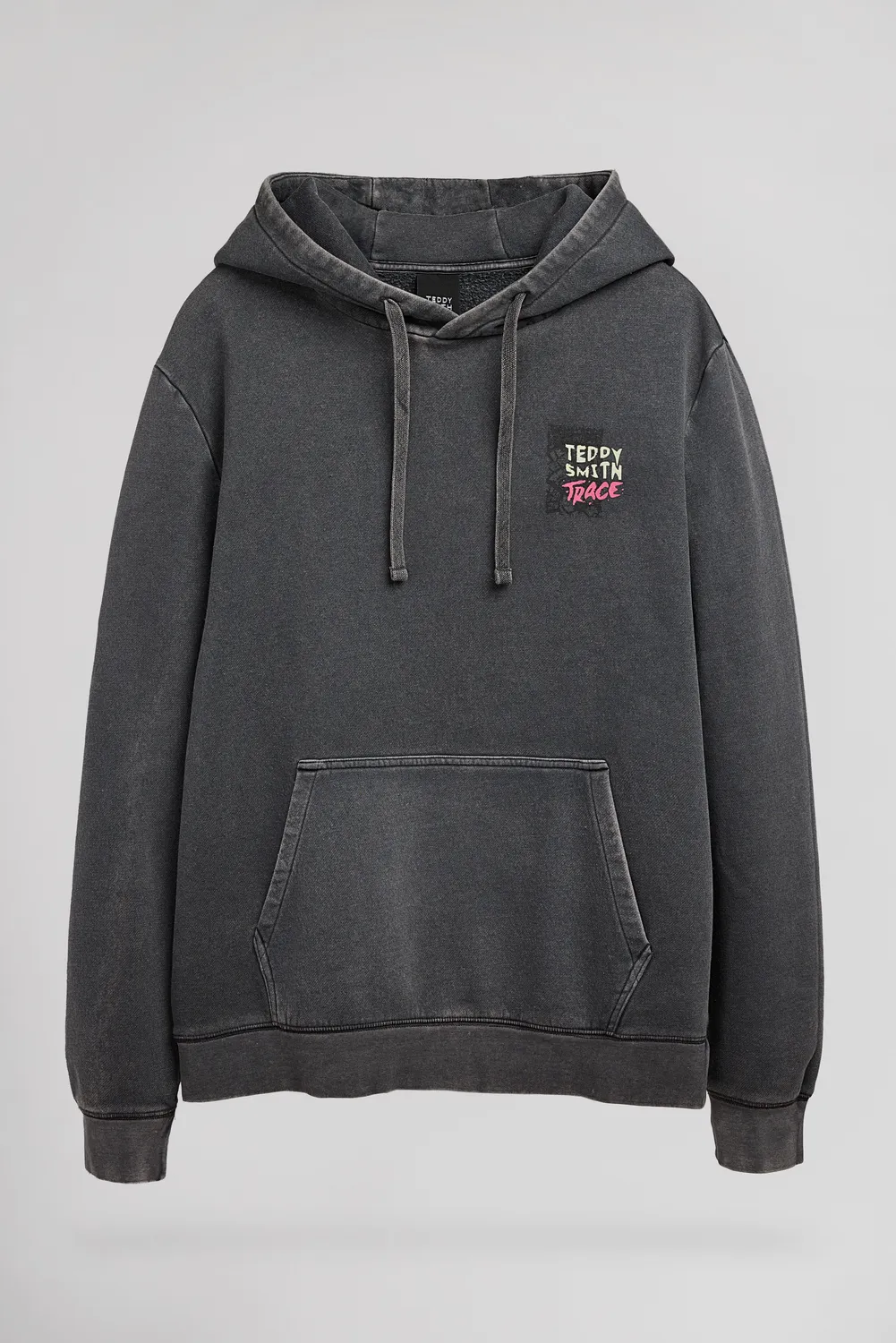 Teddy Smith S-Move Hoody felpa grigio uomo cappuccio