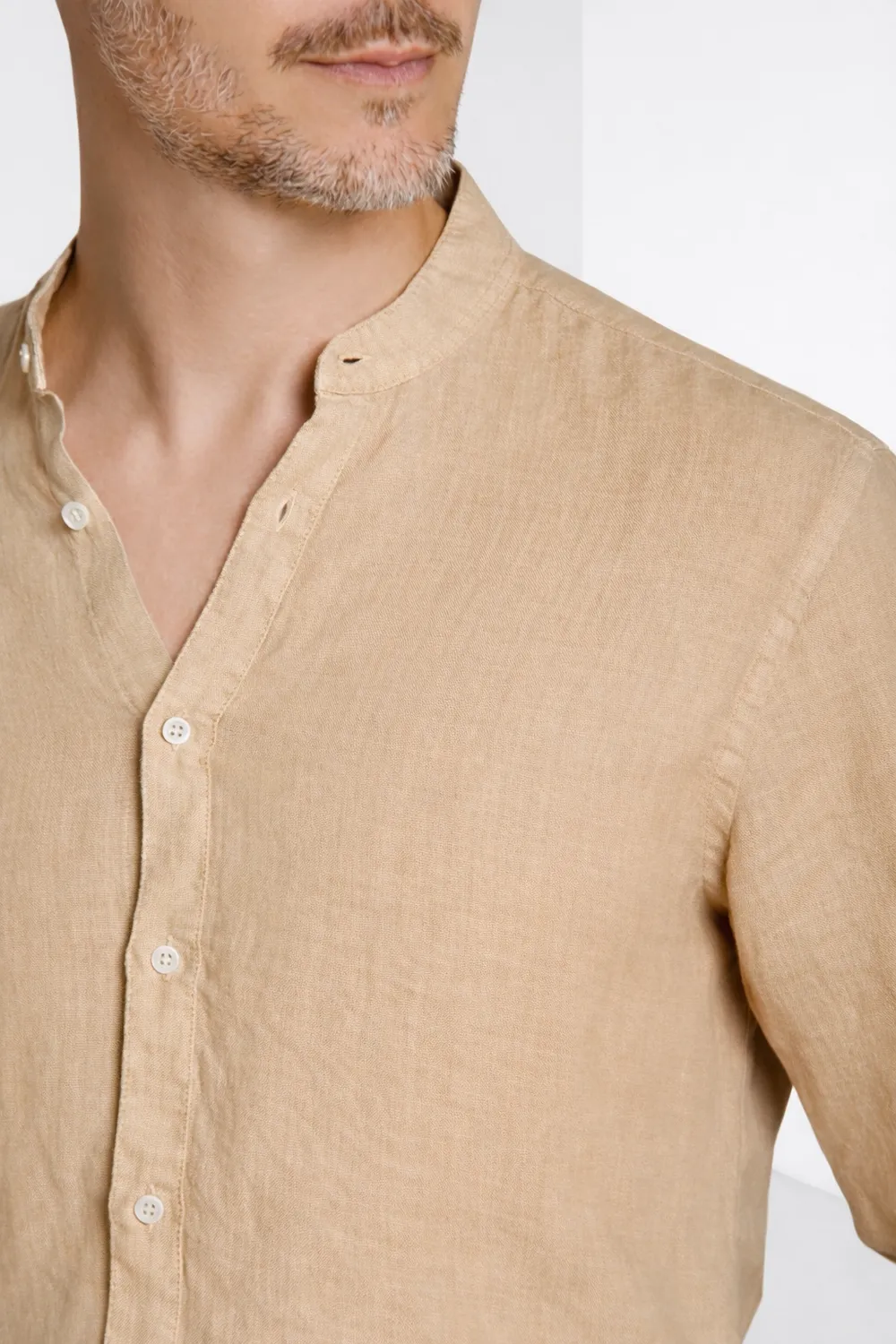 Mason’s Porto camicia uomo lino sabbia