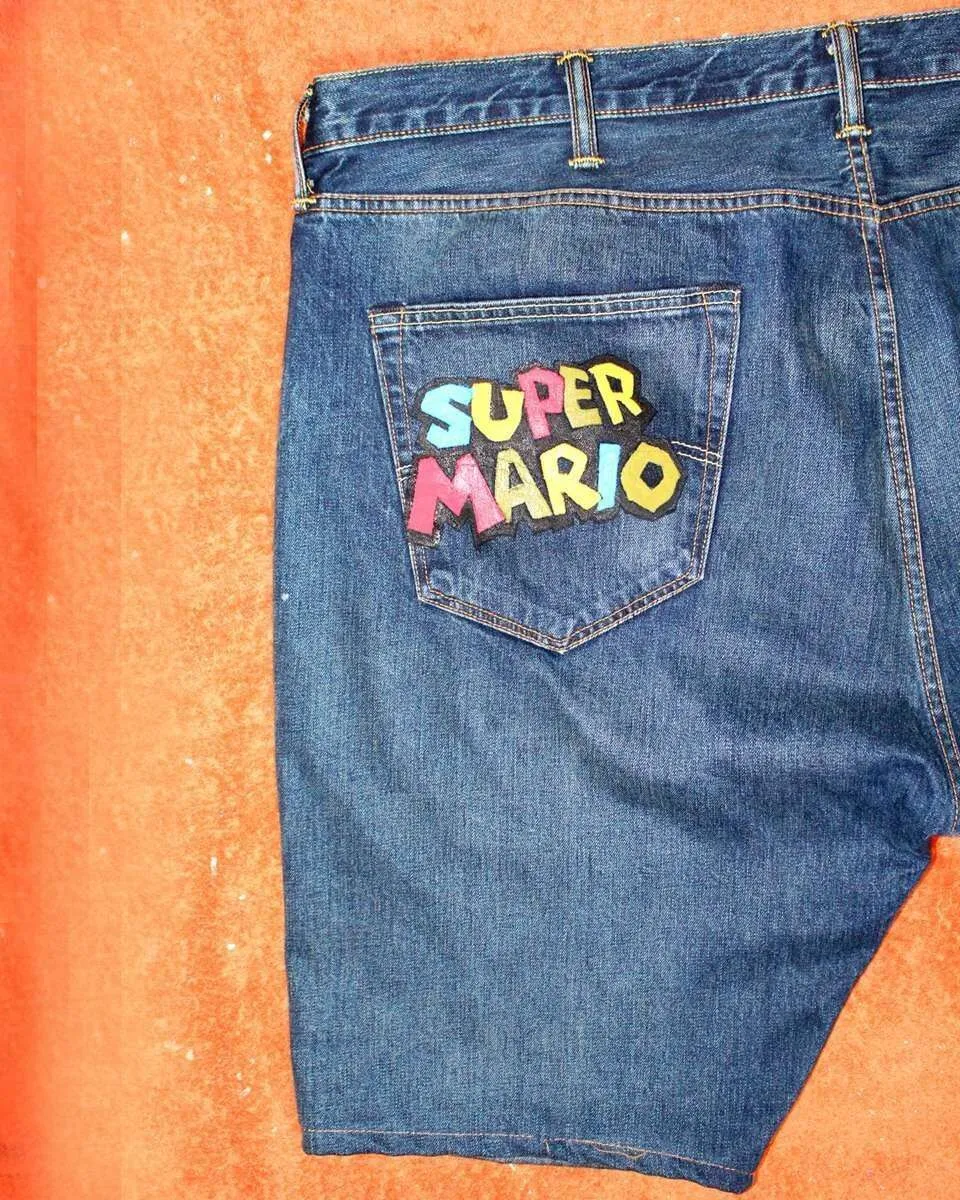 Never Say Never Levi's Vintage Super Mario bermuda jeans