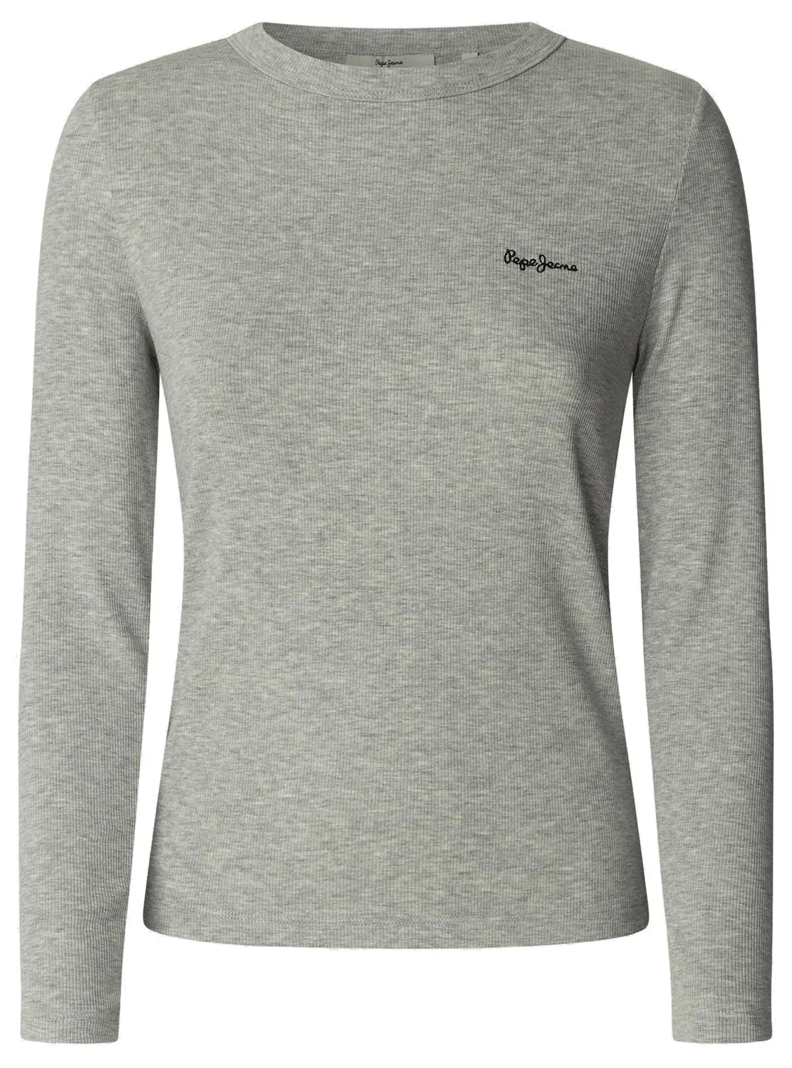 Pepe Jeans Betina t-shirt donna manica lunga nera costina