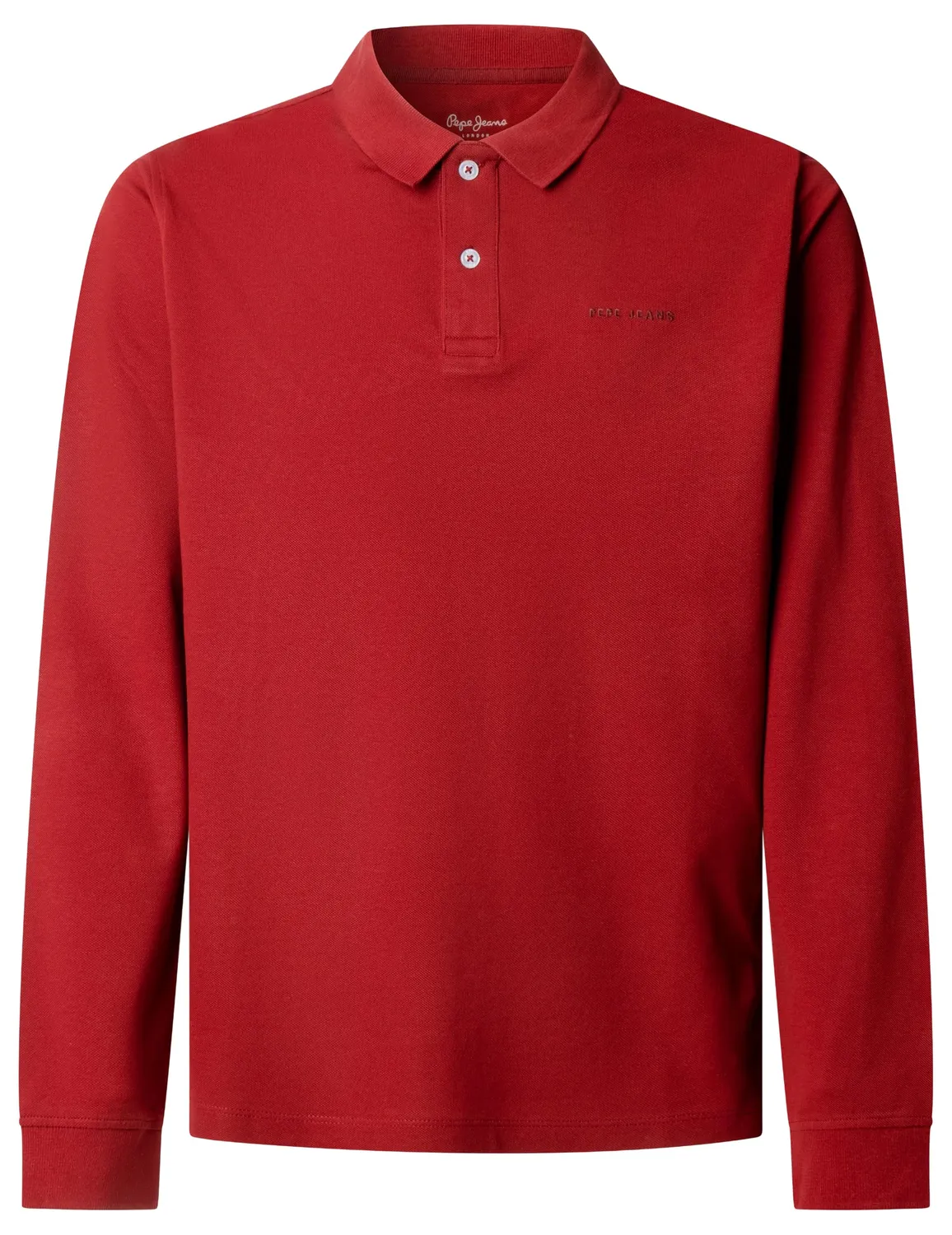 Pepe Jeans Basic polo uomo manica lunga piquet blu navy