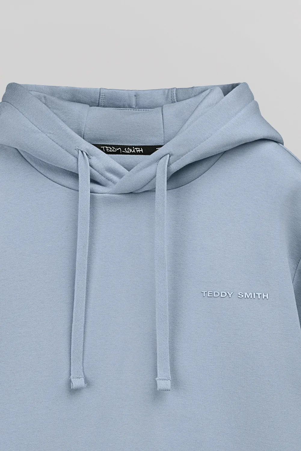 Teddy Smith S-Nark Hoody felpa cappuccio blu mineral uomo