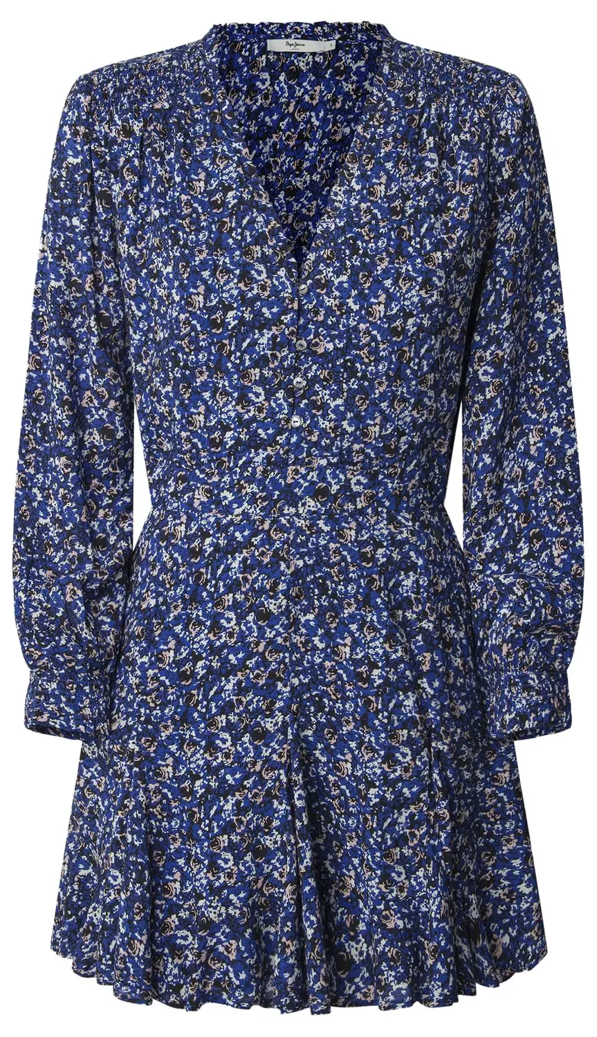 Pepe Jeans Anna abito donna M blu pieghe