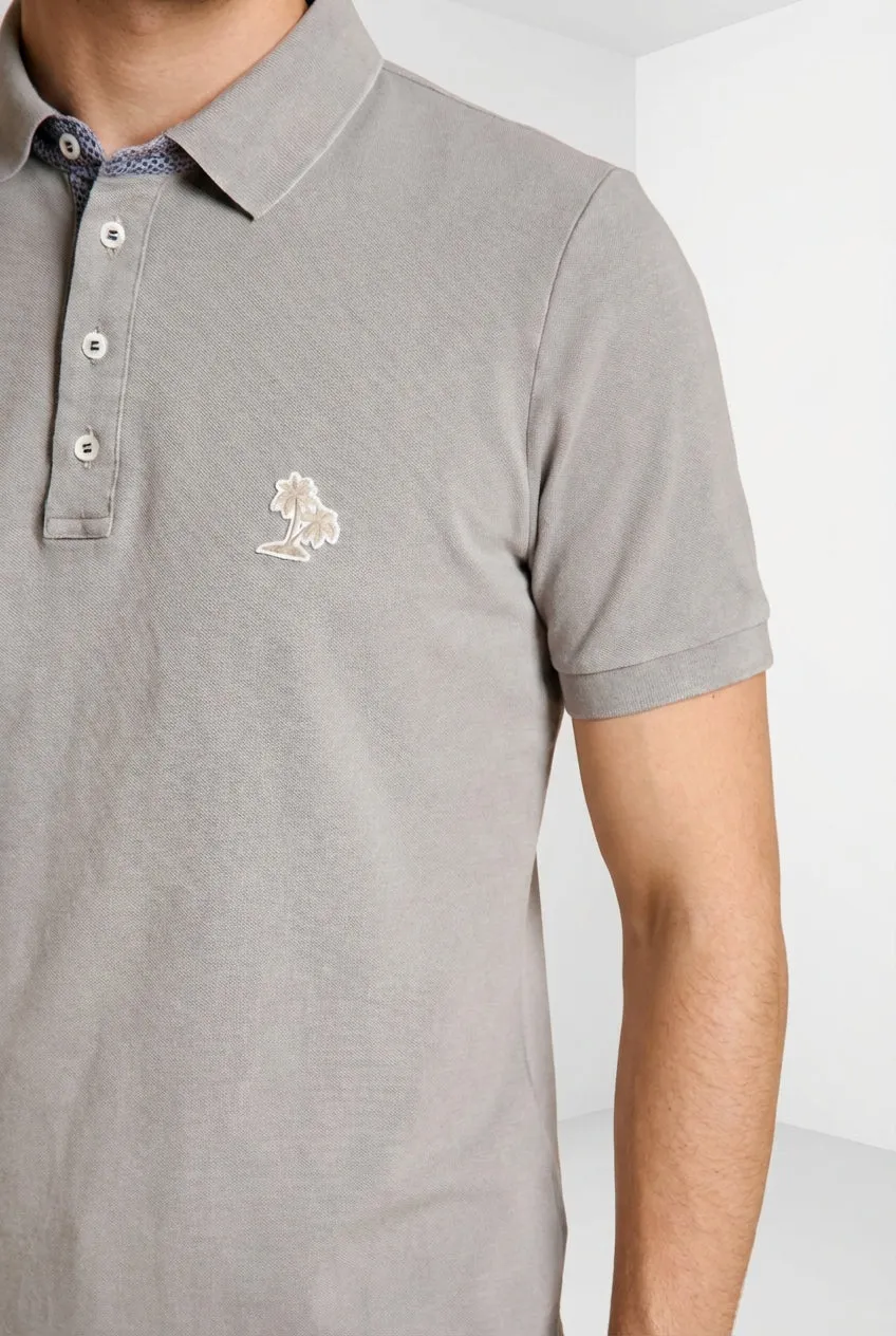 Mason's Leopardi polo uomo piquet basalto cotone