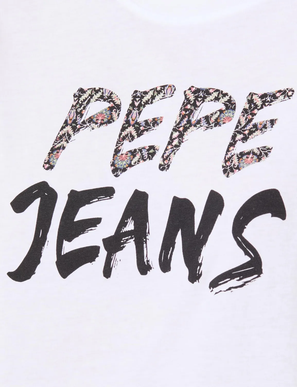 Pepe Jeans W Floral II T-Shirt Donna L in Cotone