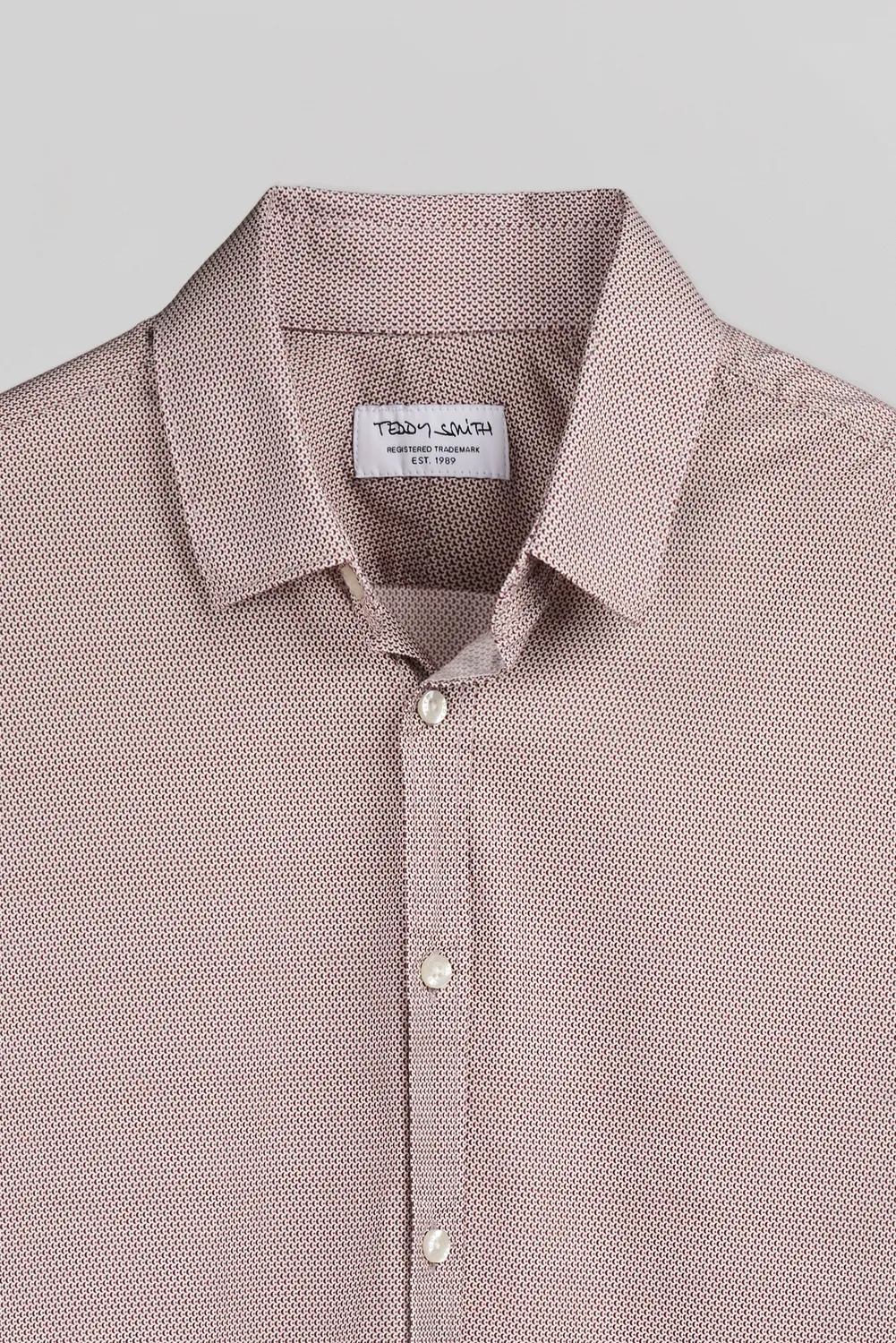 Teddy Smith Carton ML Stret Middle White 1 camicia uomo bianca