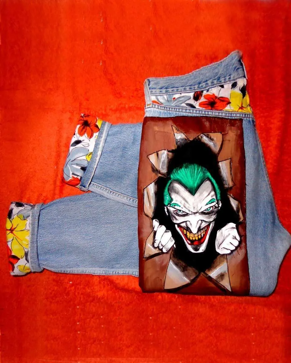 Never Say Never Levi's Vintage Jeans Joker Delirio Dipinto