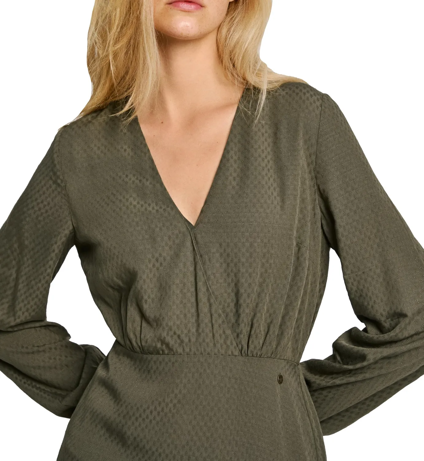 Pepe Jeans Kendall vestito donna blu corto scollo a V