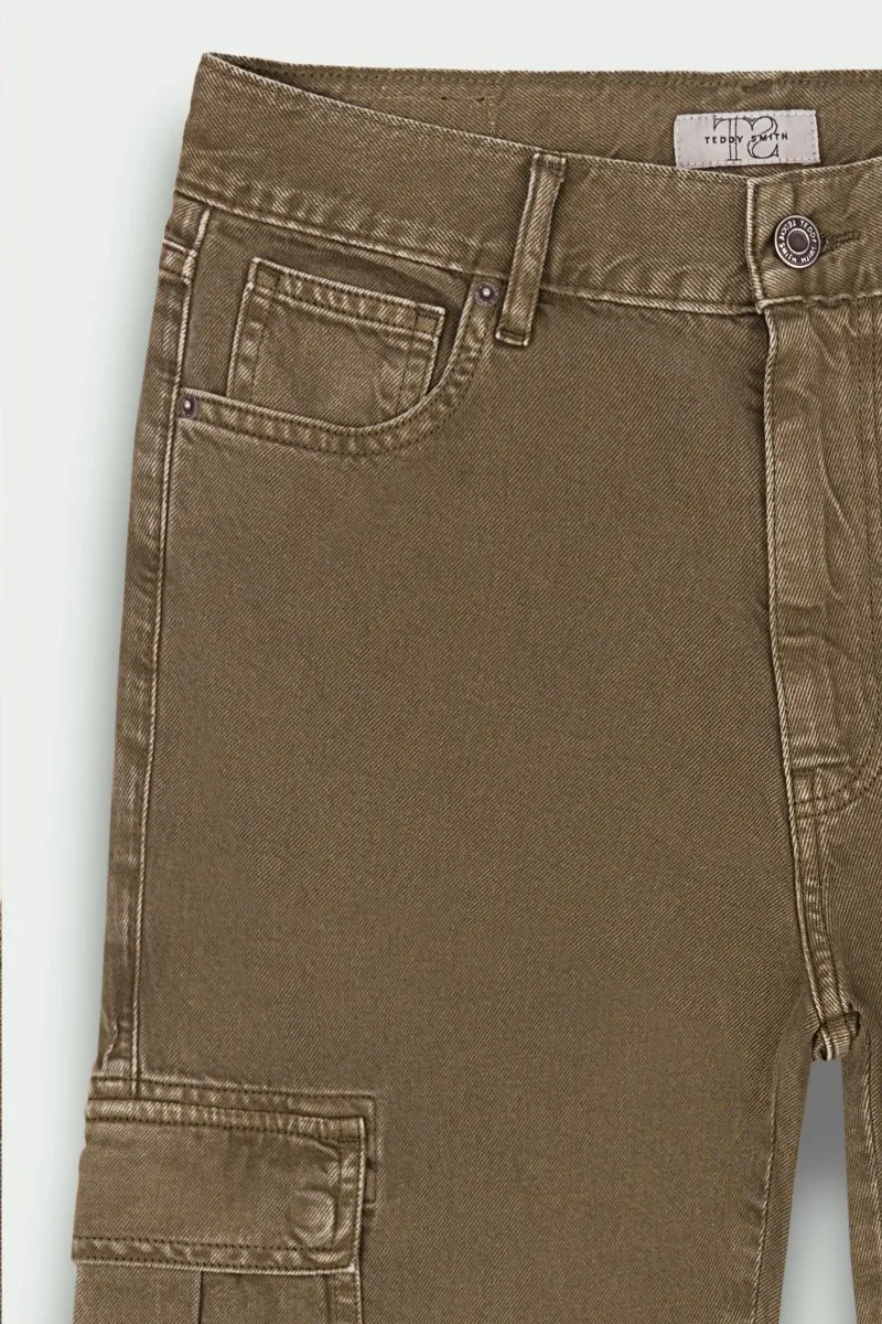Teddy Smith P-Angel Cargo pantaloni kaki donna