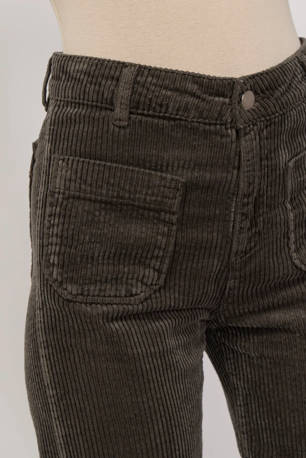 Acquaverde Melvil pantalone Mousse flare velluto