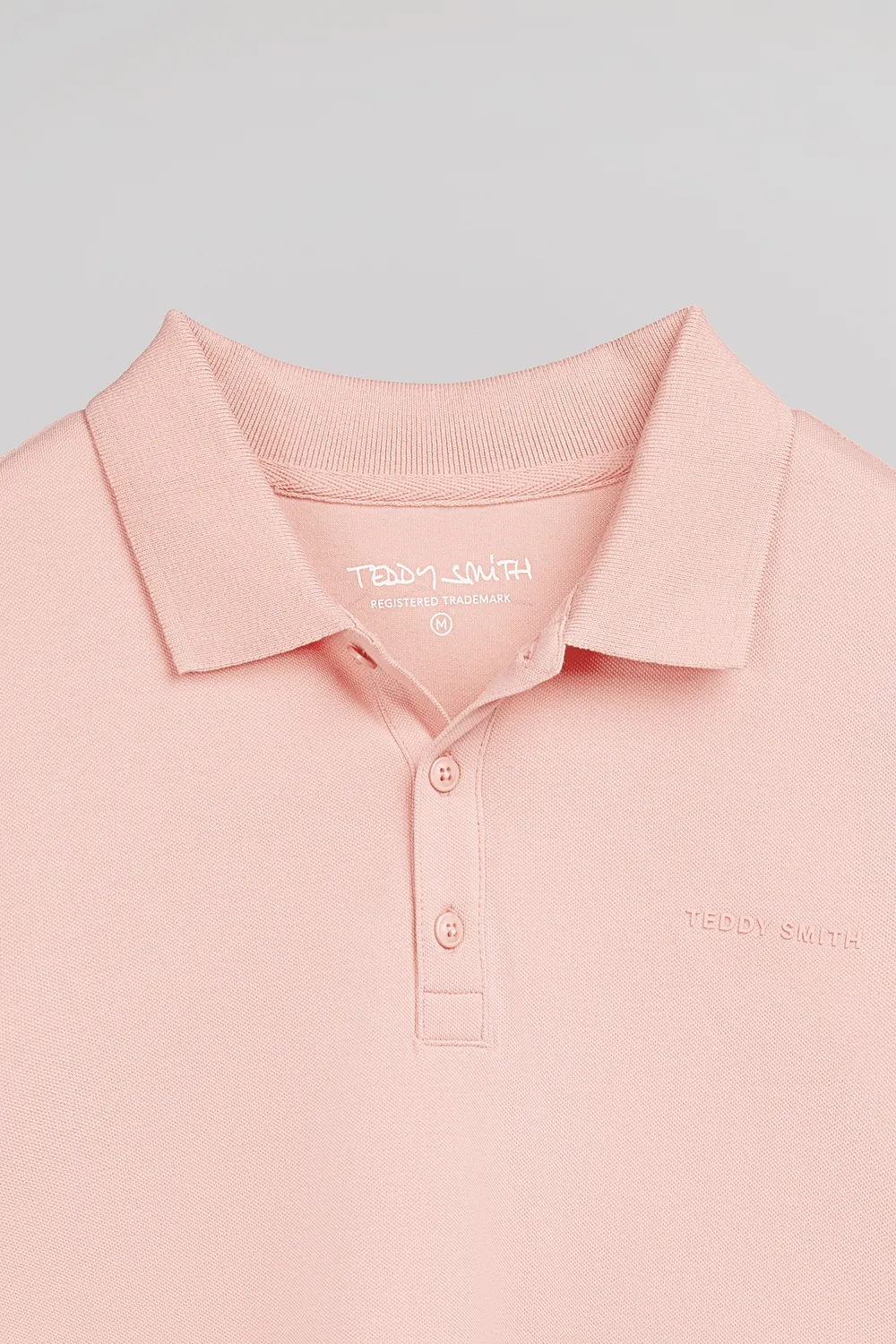 Teddy Smith P-Alban polo uomo rosa pastel piqué