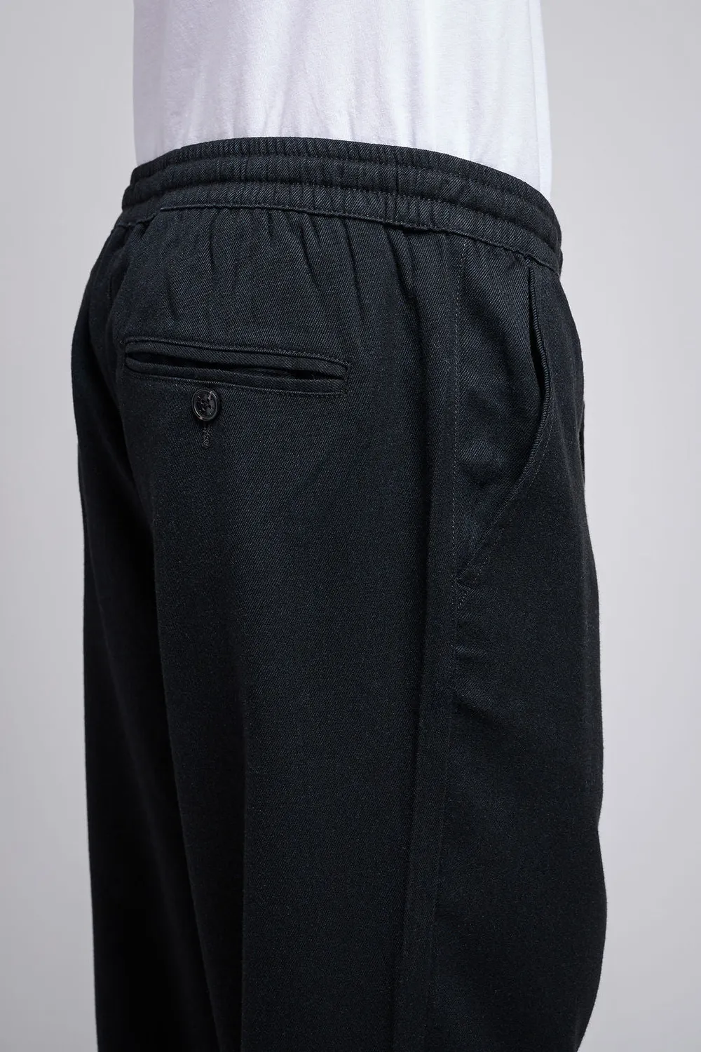 Teddy Smith Pywan 2 pantalone slim flanella nero