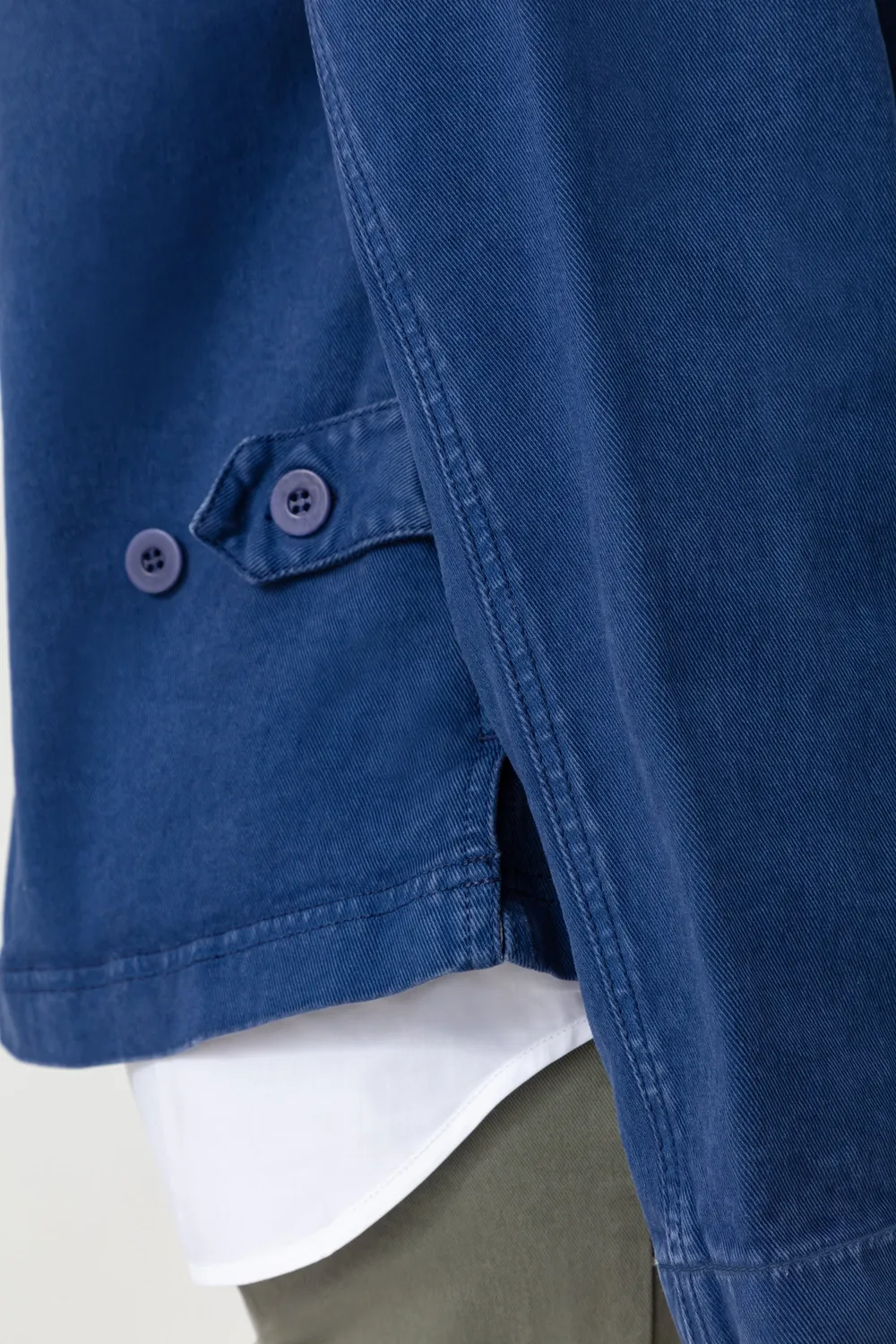 Acquaverde Abby giacca jeans Indigo tasche grandi
