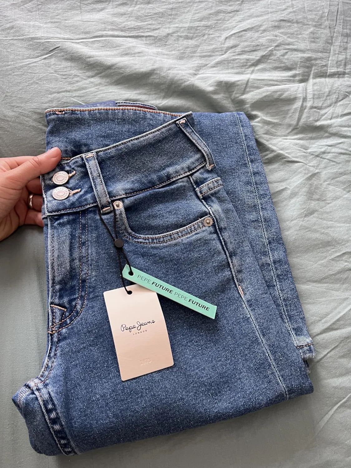Pepe Jeans London Venus flare jeans donna azzurro elasticizzato