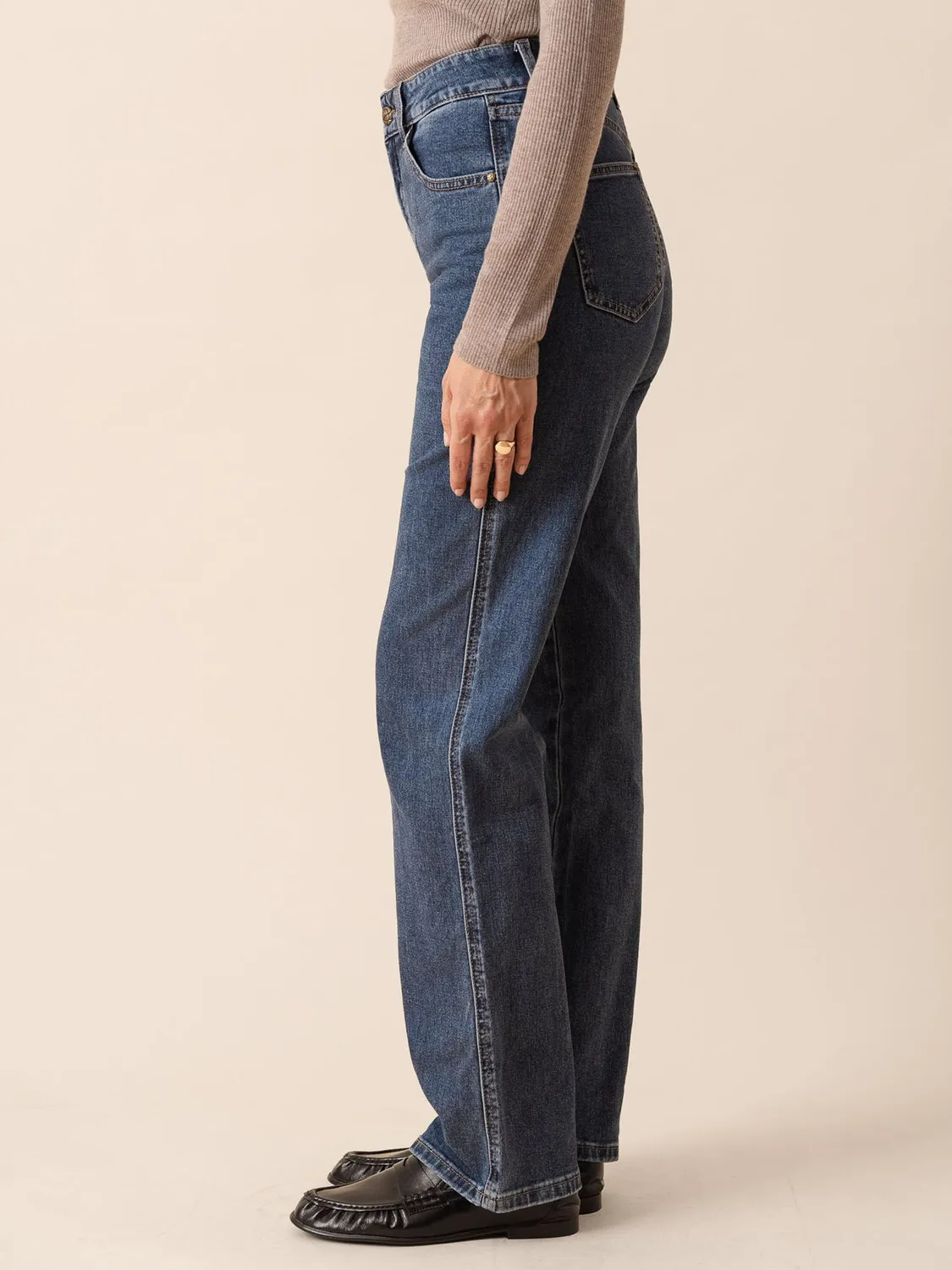 Oraije Kendall jeans dritti lunghi blu scuro