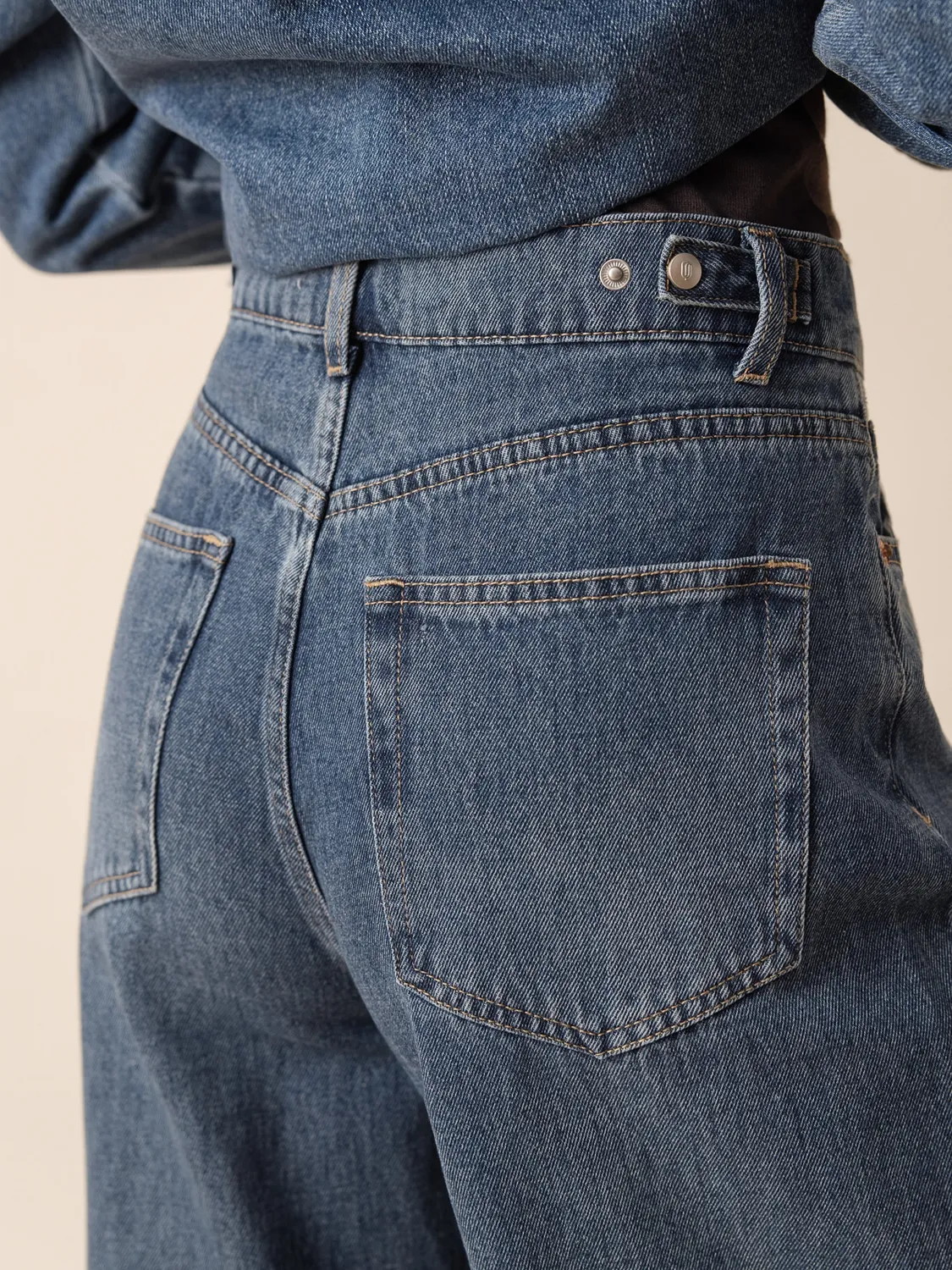 Oraije Brune Jeans Barrel Blu Stone
