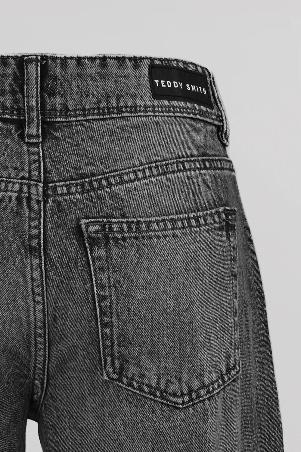 Teddy Smith P-Gladys Low jeans loose nero donna