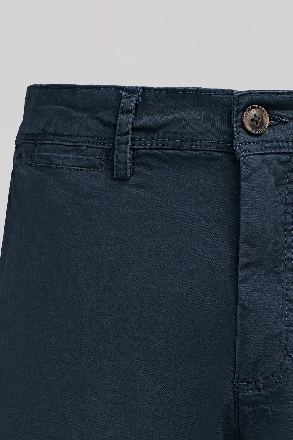 Teddy Smith Short Chino bermuda uomo navy elasticizzato