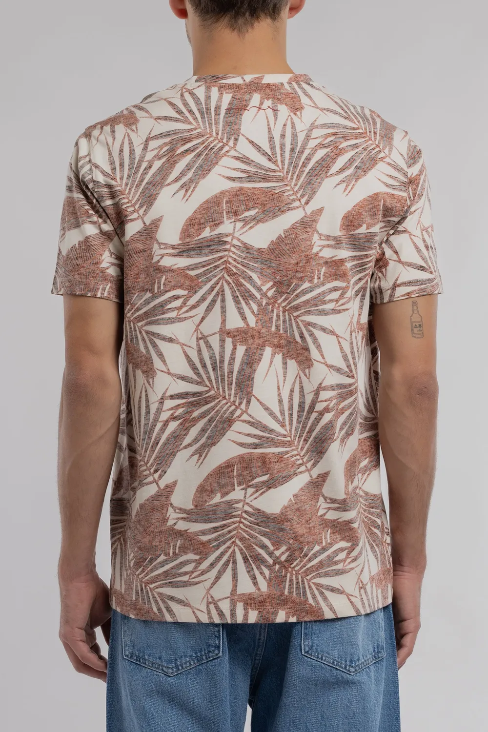 Teddy Smith T-Areski t-shirt floreale crema cotone