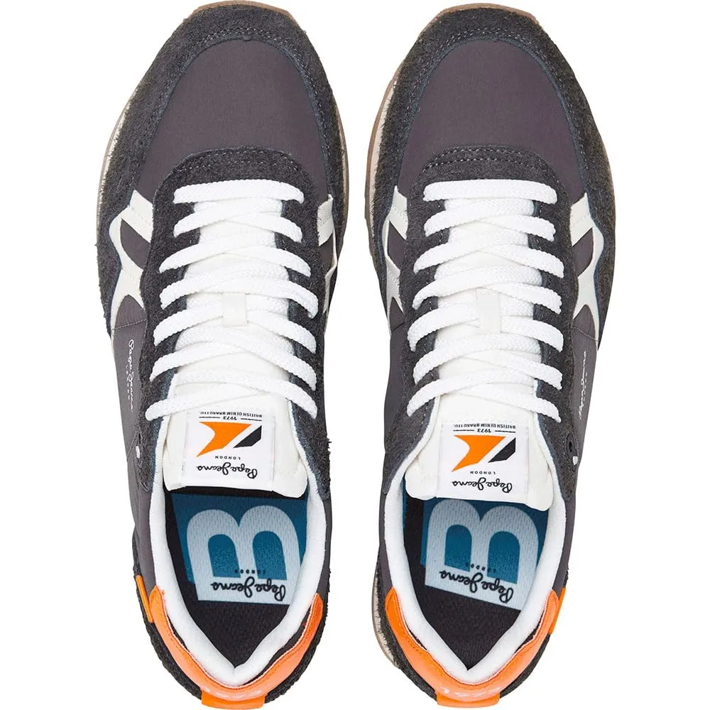 Pepe Jeans Brit Fly M sneakers uomo 7 UK nero scamosciata