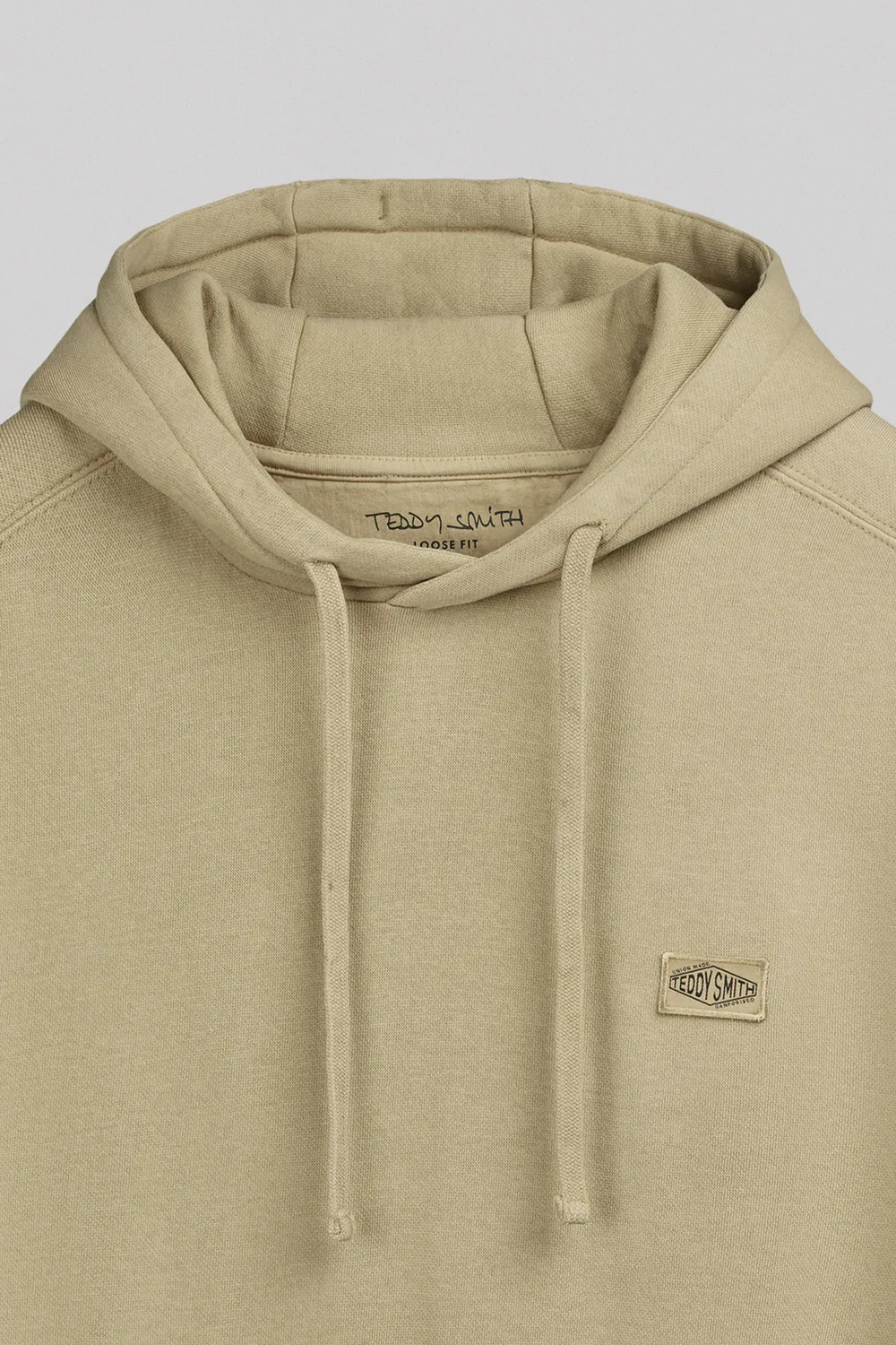 Teddy Smith S-Nateo Hoody felpa uomo wolf beige loose fit