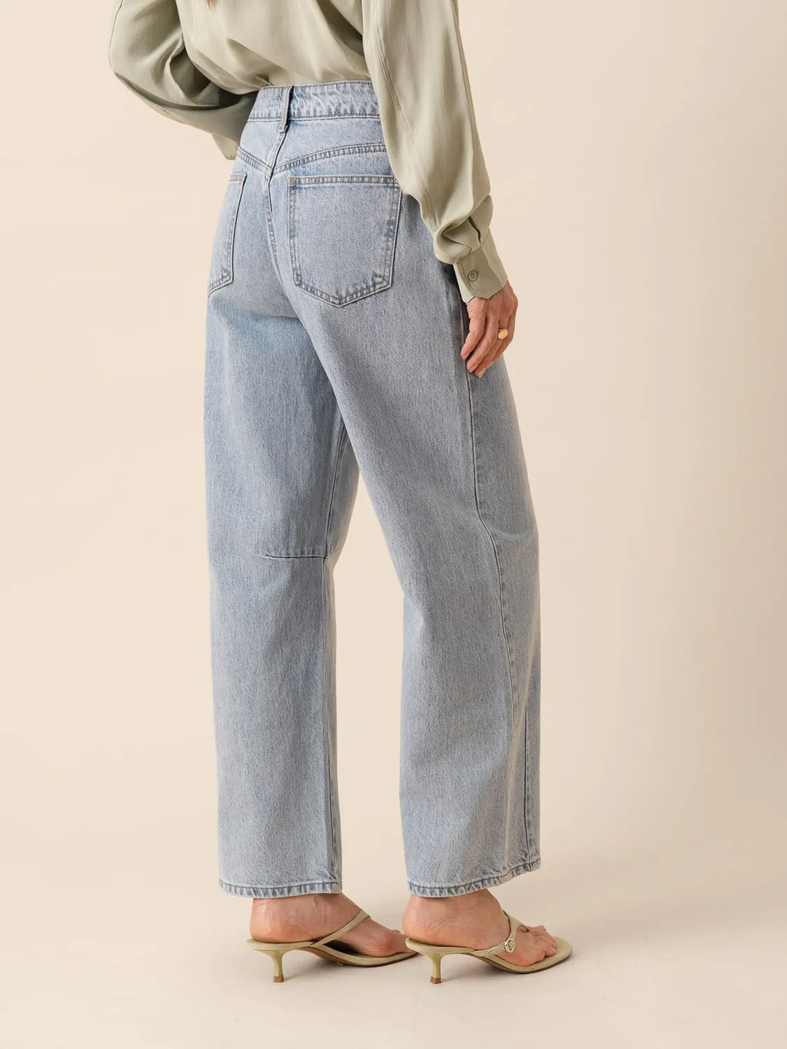 Oraije Brook jeans barrel azzurro chiaro