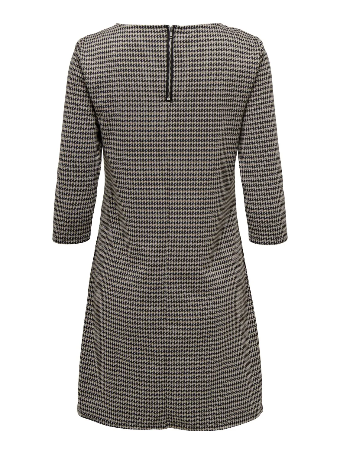 Only Brilliant vestito donna a-line quadri maniche 3/4