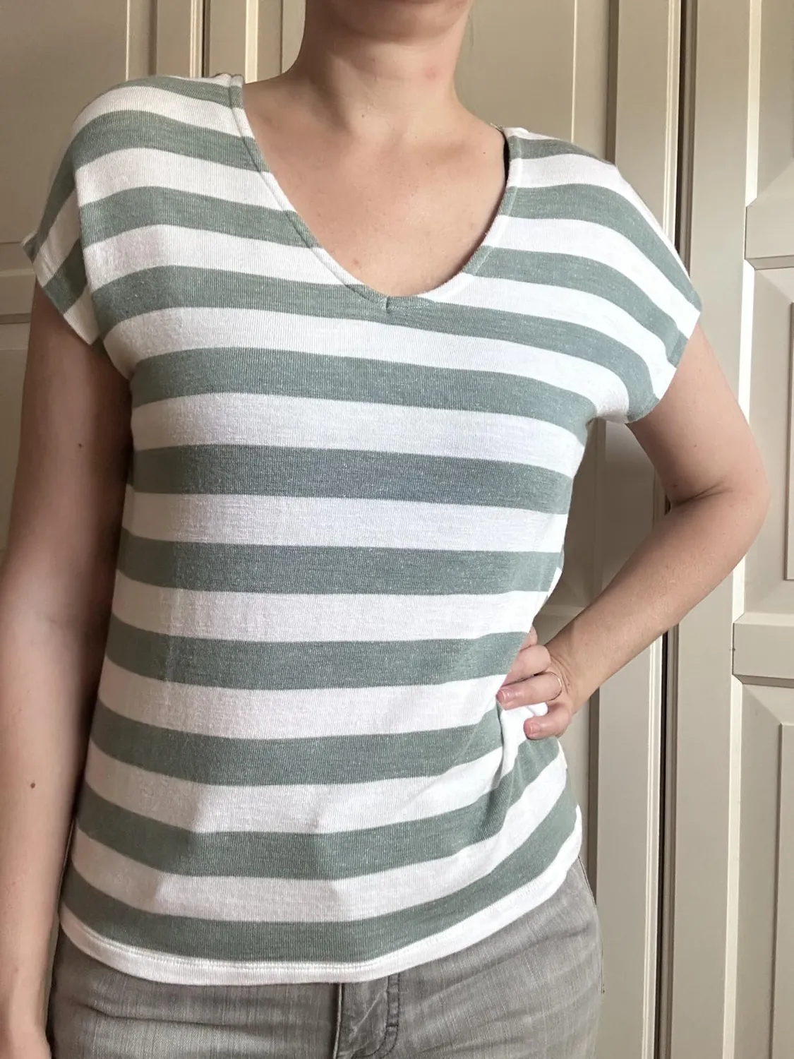 ONLY Onllira Life T-Shirt Donna Scollo a V Manica Corta