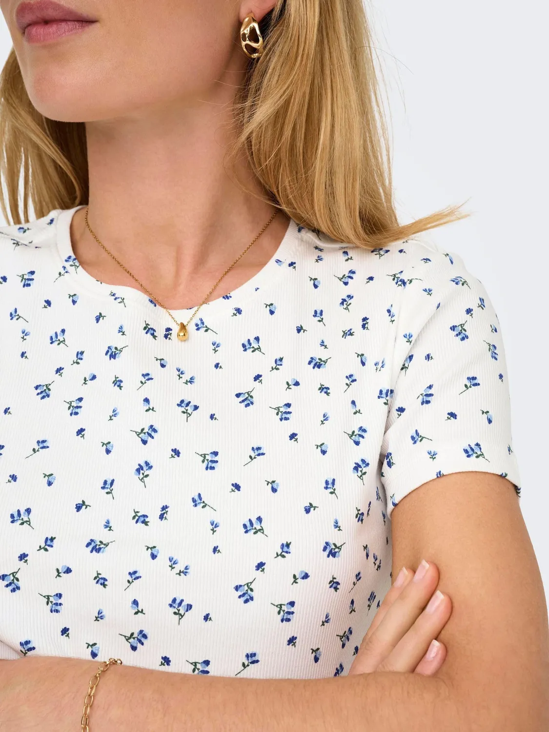 ONLY Onlfenja Top Donna M Maniche Corte Stampato