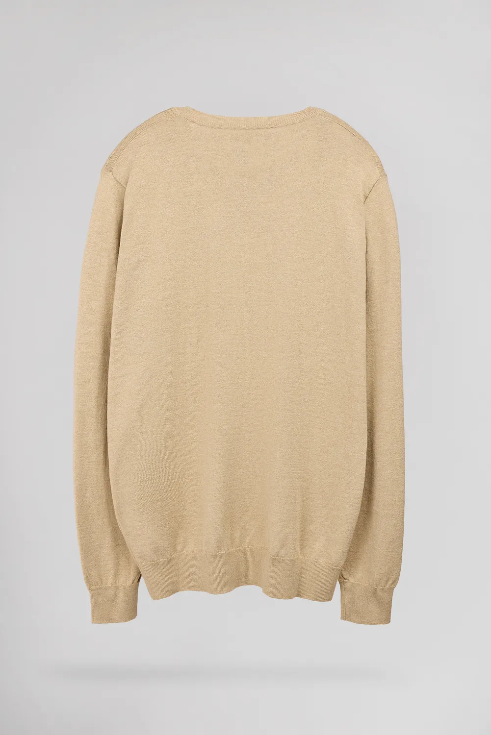 Teddy Smith P-Martino pullover uomo beige chiné lana mare