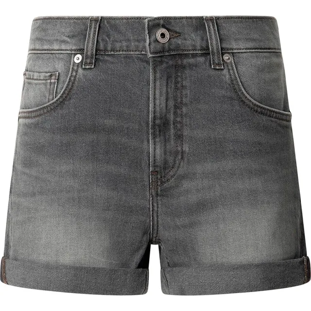 Pepe Jeans Regular Short HW pantaloncini donna grigi vita alta