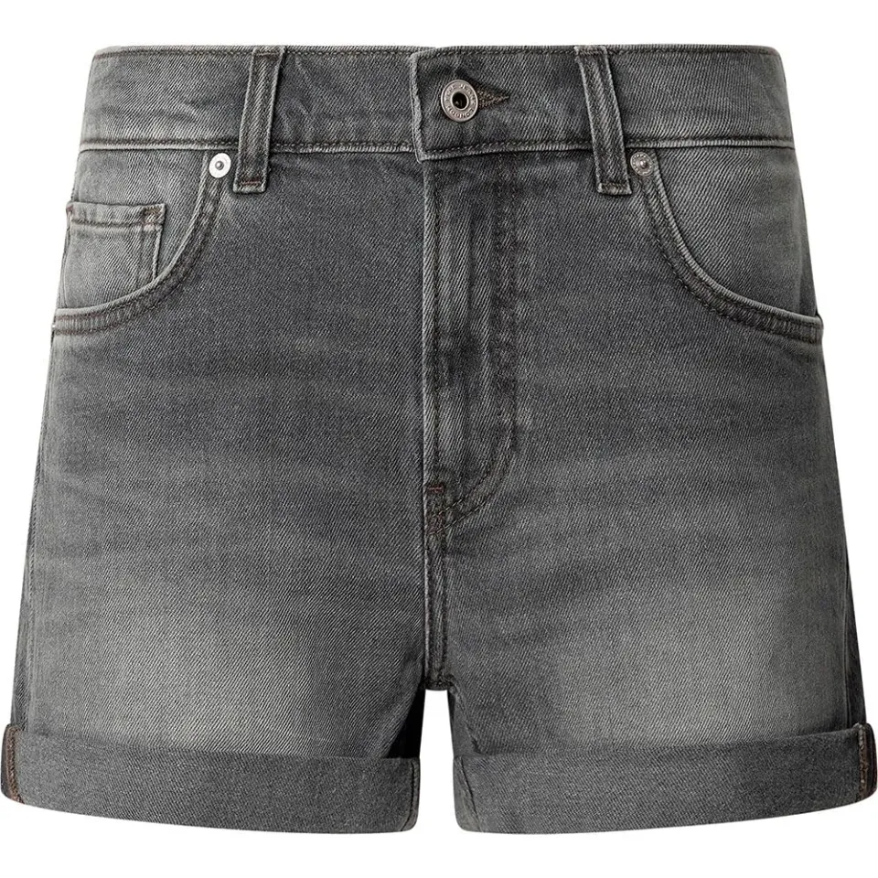 Pepe Jeans Regular Short HW pantaloncini donna grigi vita alta