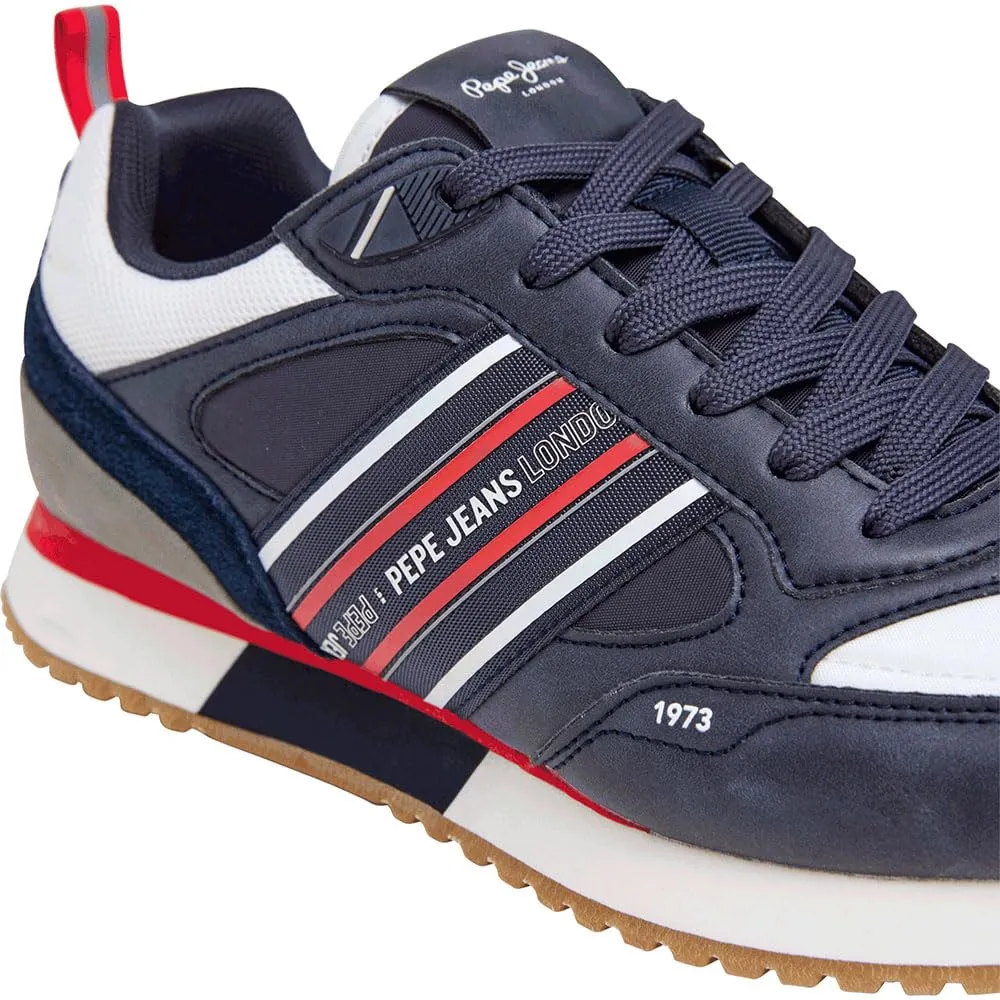 Pepe Jeans Dublin Sneakers Uomo Pelle Bianca Running
