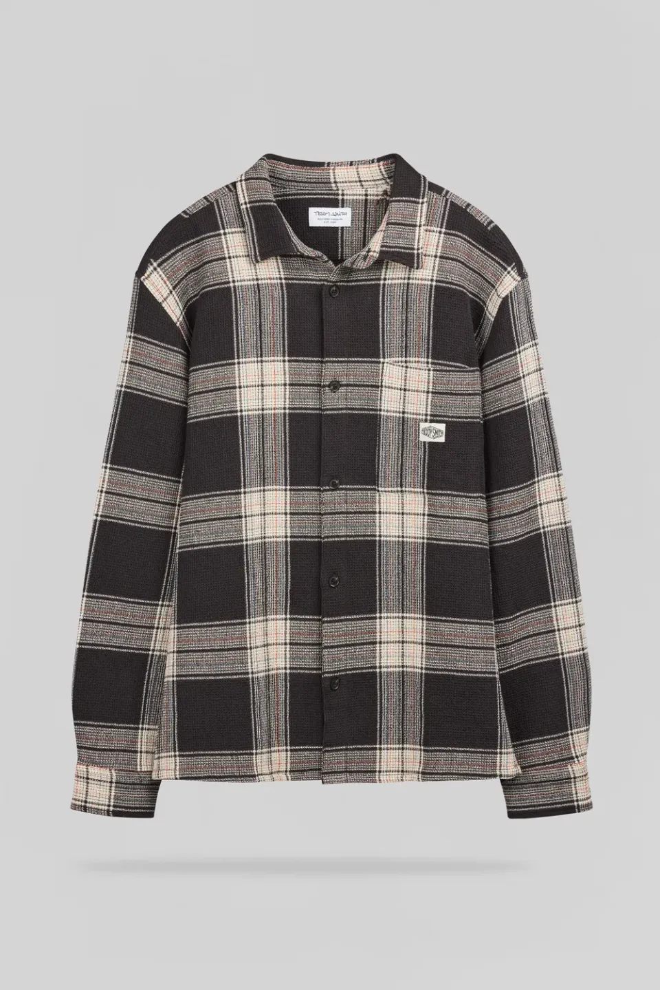 Teddy Smith C-Structure camicia uomo marrone quadri