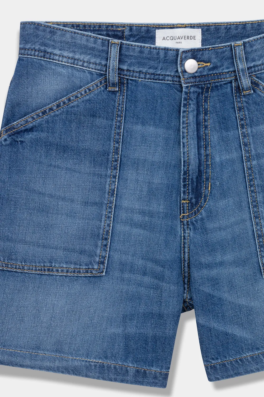 Acquaverde Mary shorts cargo Worn vita alta