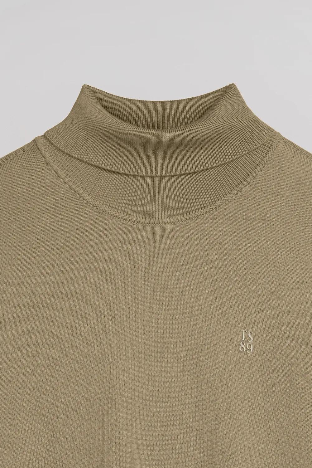 Teddy Smith P-MARCELLUS Maglia Dolcevita Uomo Wolf Beige