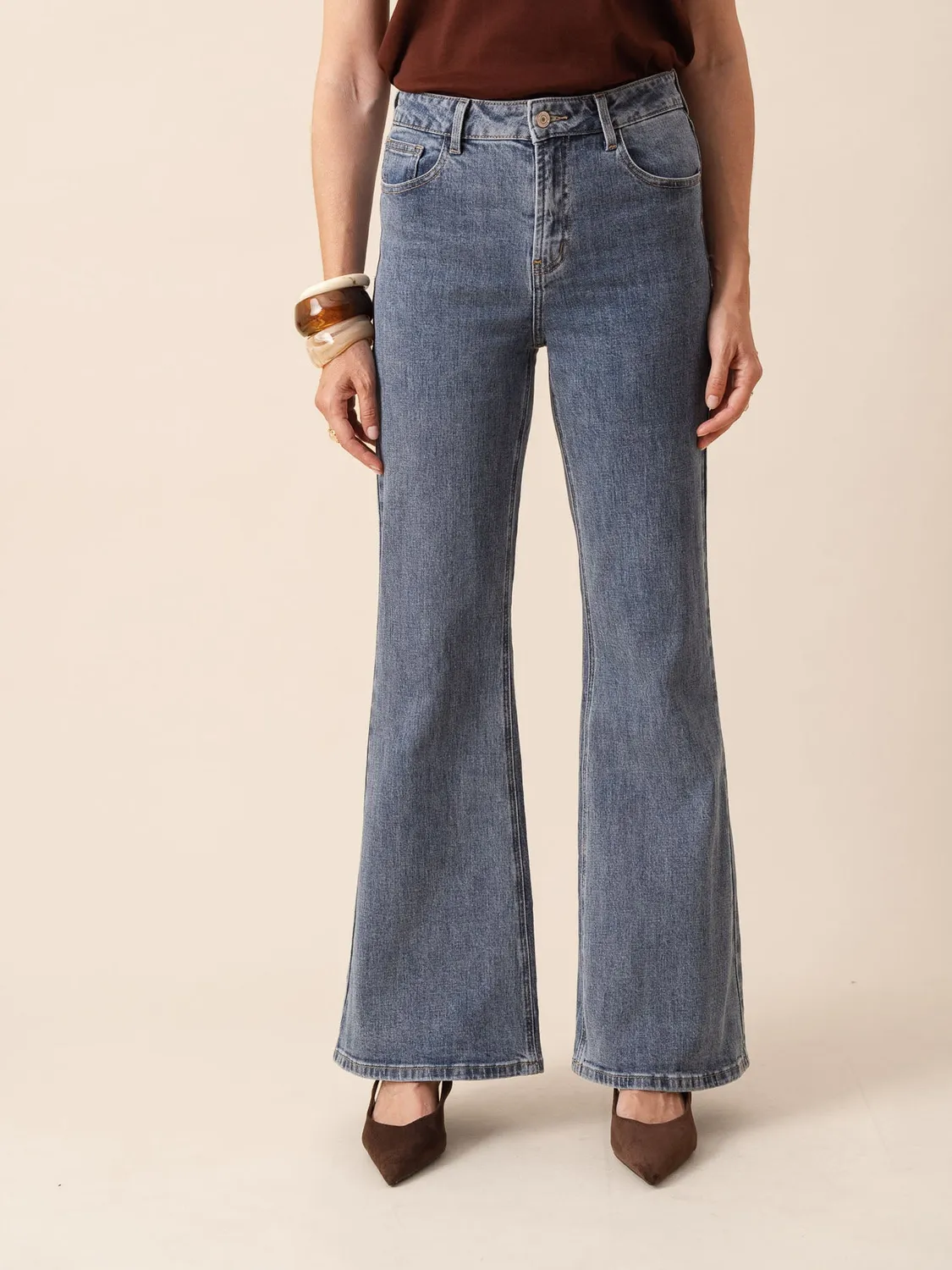 Oraije Emily jeans bootcut blu stone