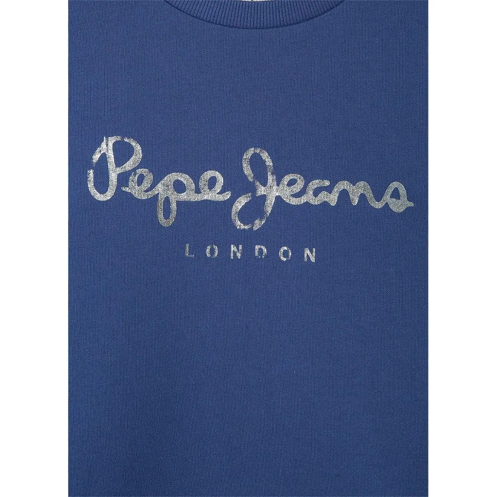 Pepe Jeans Annie Felpa Bambina 8 Anni Blu Girocollo