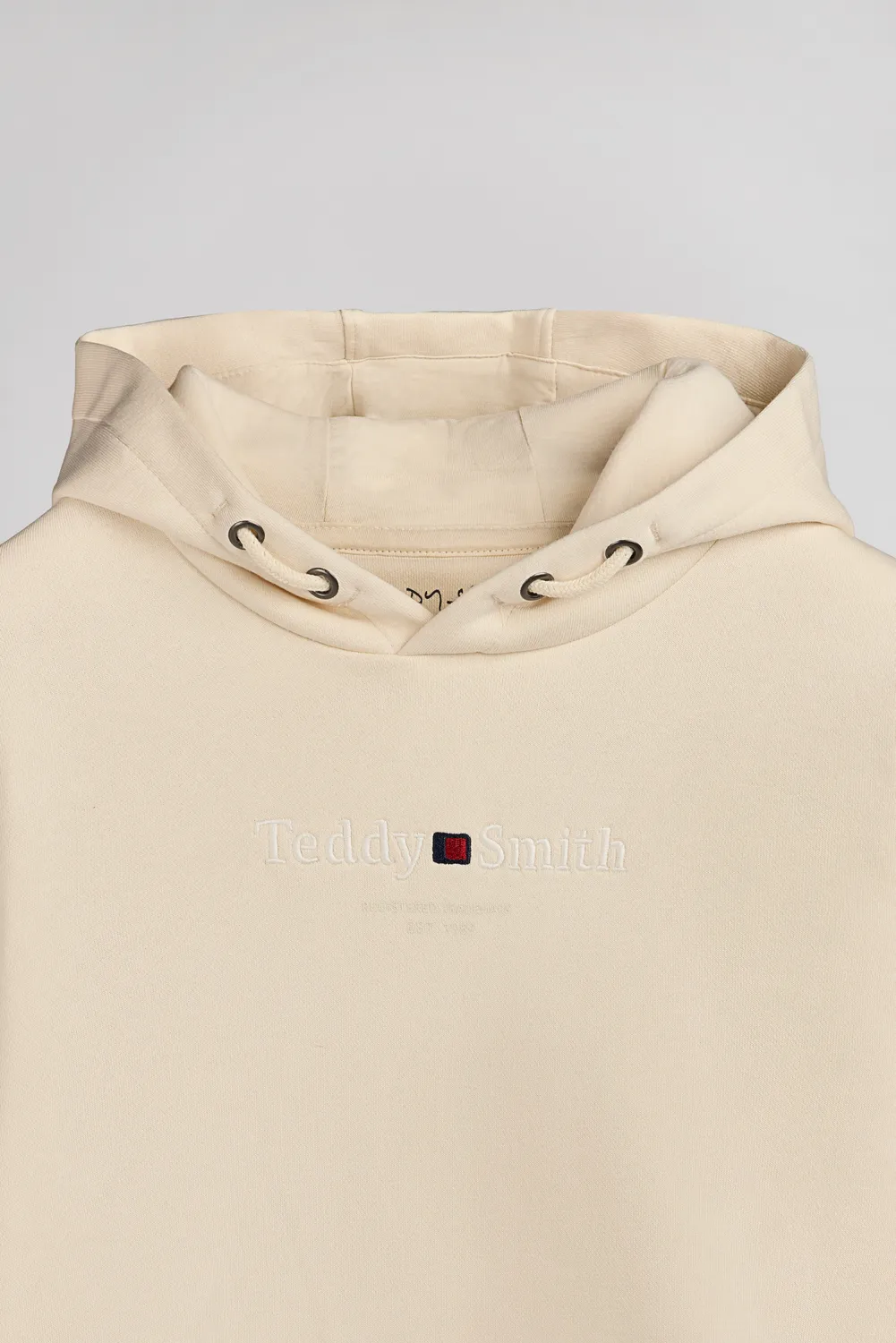 Teddy Smith S-Jim Hoody felpa ragazzo naturel cappuccio