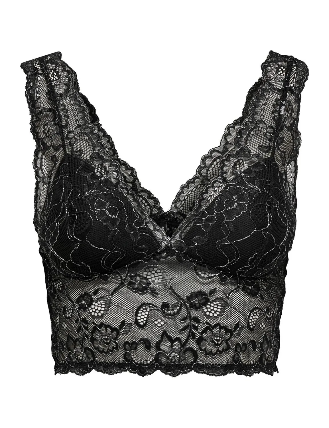 ONLY Onlchloe reggiseno pizzo rosso High Risk Red