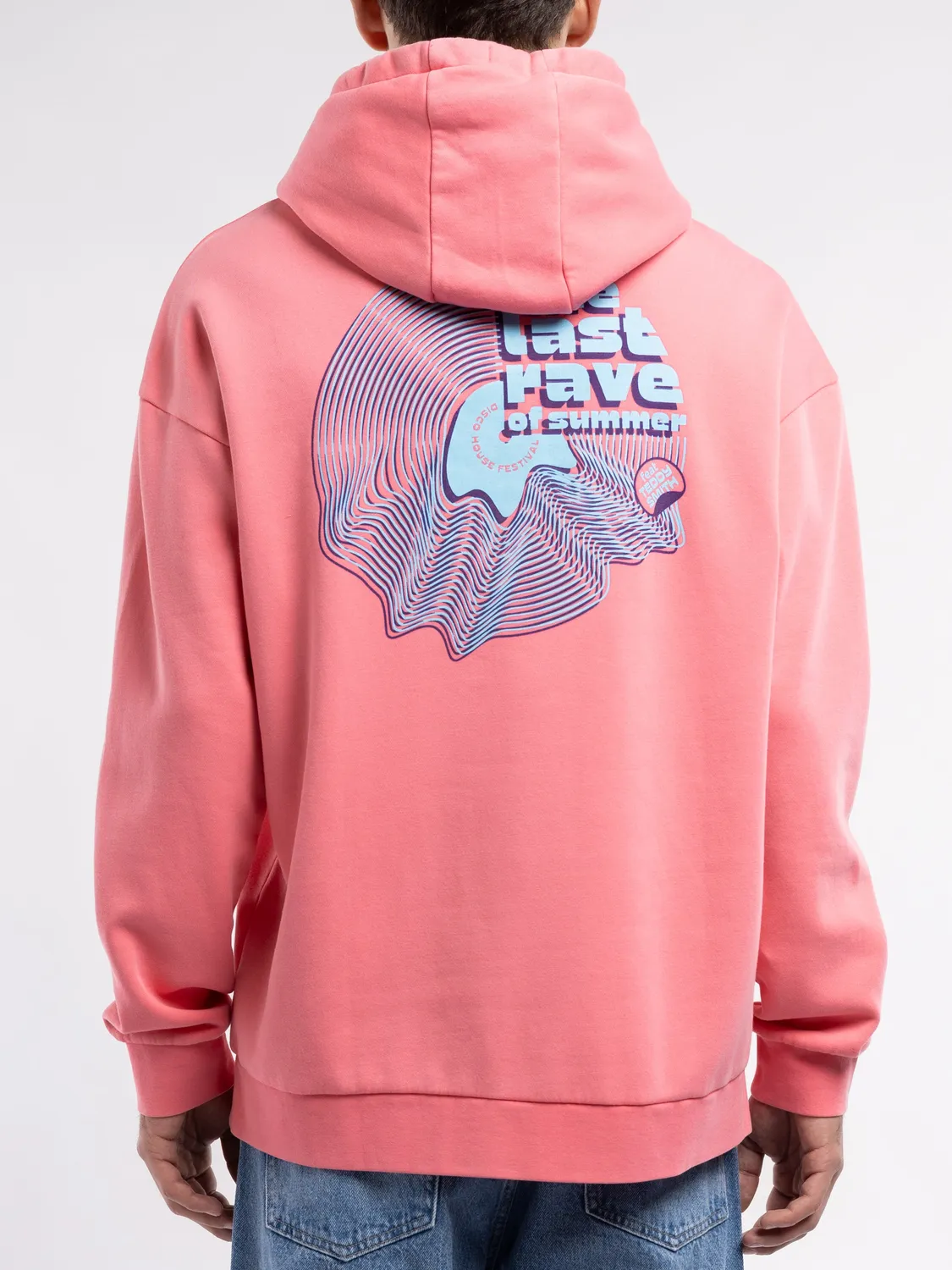 Teddy Smith S-Den Hoody felpa cappuccio rosa vif