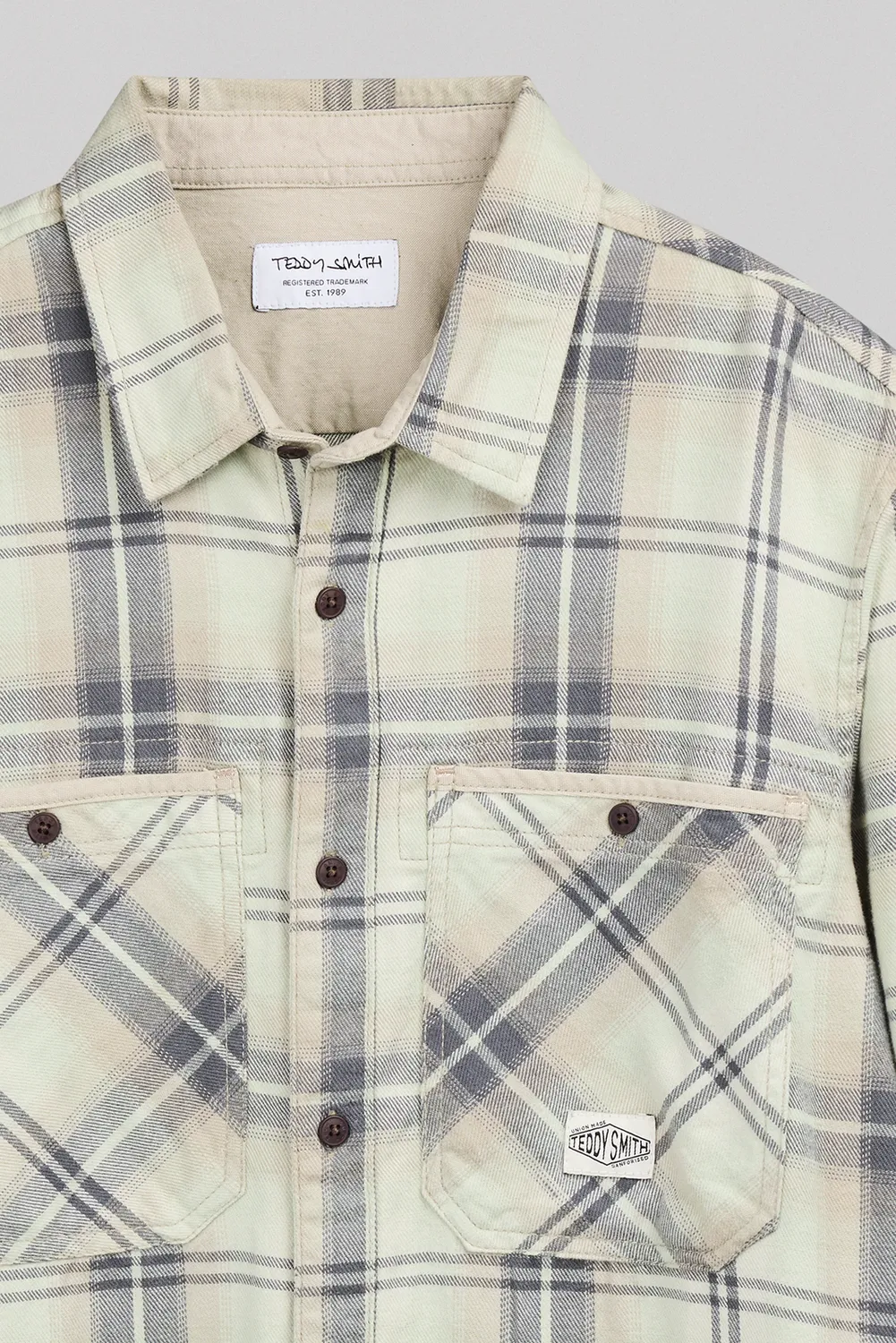 Teddy Smith Trent C-Trent ML camicia verde nacre quadri