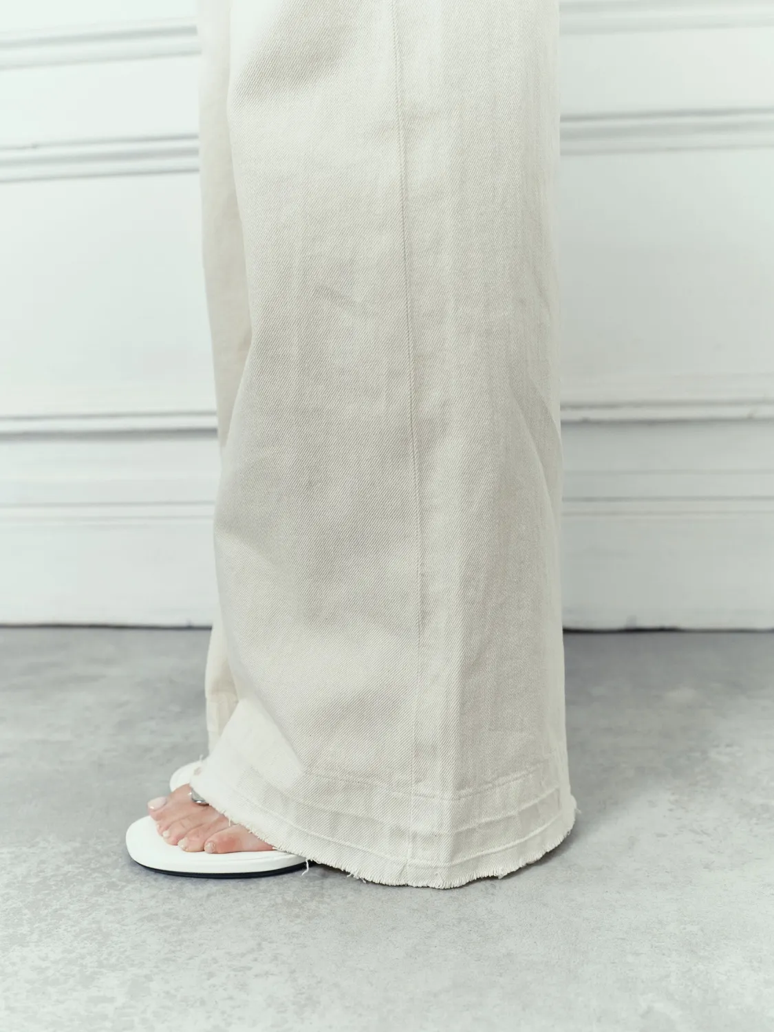 Acquaverde Soul pantalone flare natural vita alta