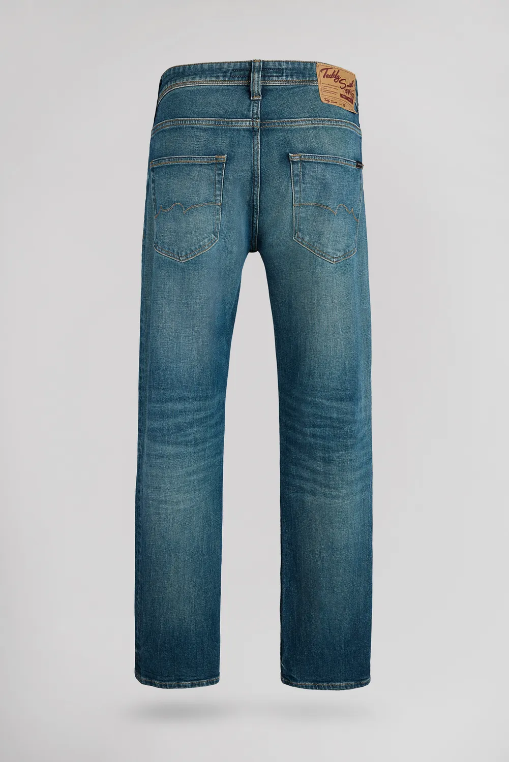 Teddy Smith Reg L32 Jeans Uomo dritti grigio blu