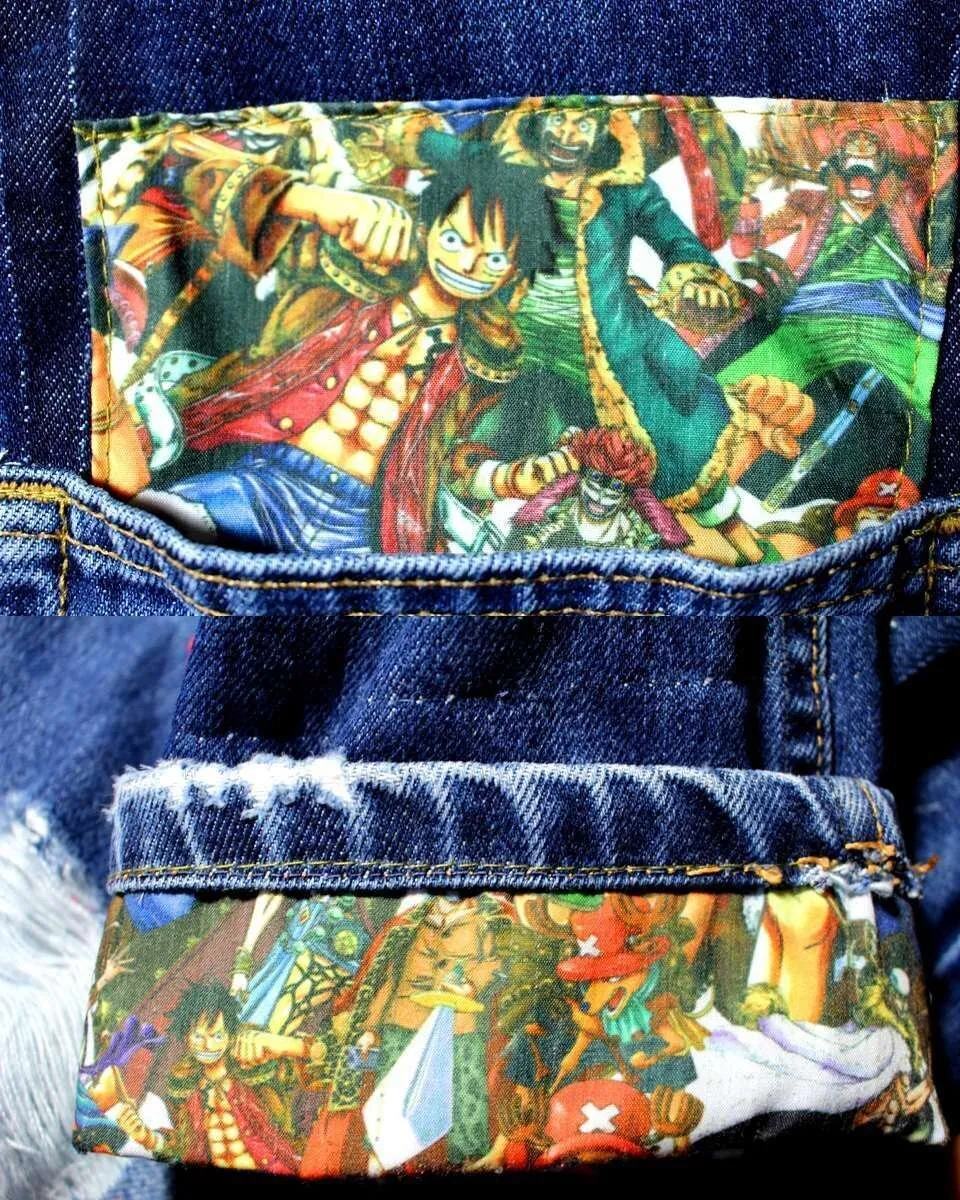 Levi’s Vintage Going Merry One Piece jeans dipinti a mano